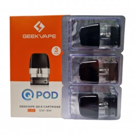 Cartouche 2 ml Pod Q en 0.8 ohm de Geekvape